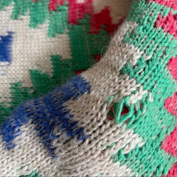 Lauren Ralph Lauren Southwestern Inspired Blanket Draped Cardigan Sweater S/M - Picture 13 of 13